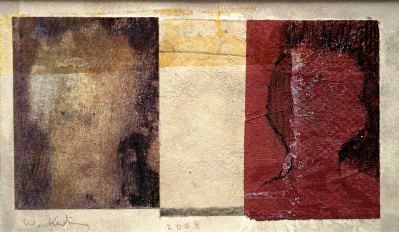 
Kutzner,Wolfgang, Matrona Ignota, aus dem Zyklus "Progetto Pompei", 2008, 14 x 24, Malerei, Acryl, Tusche auf Papier