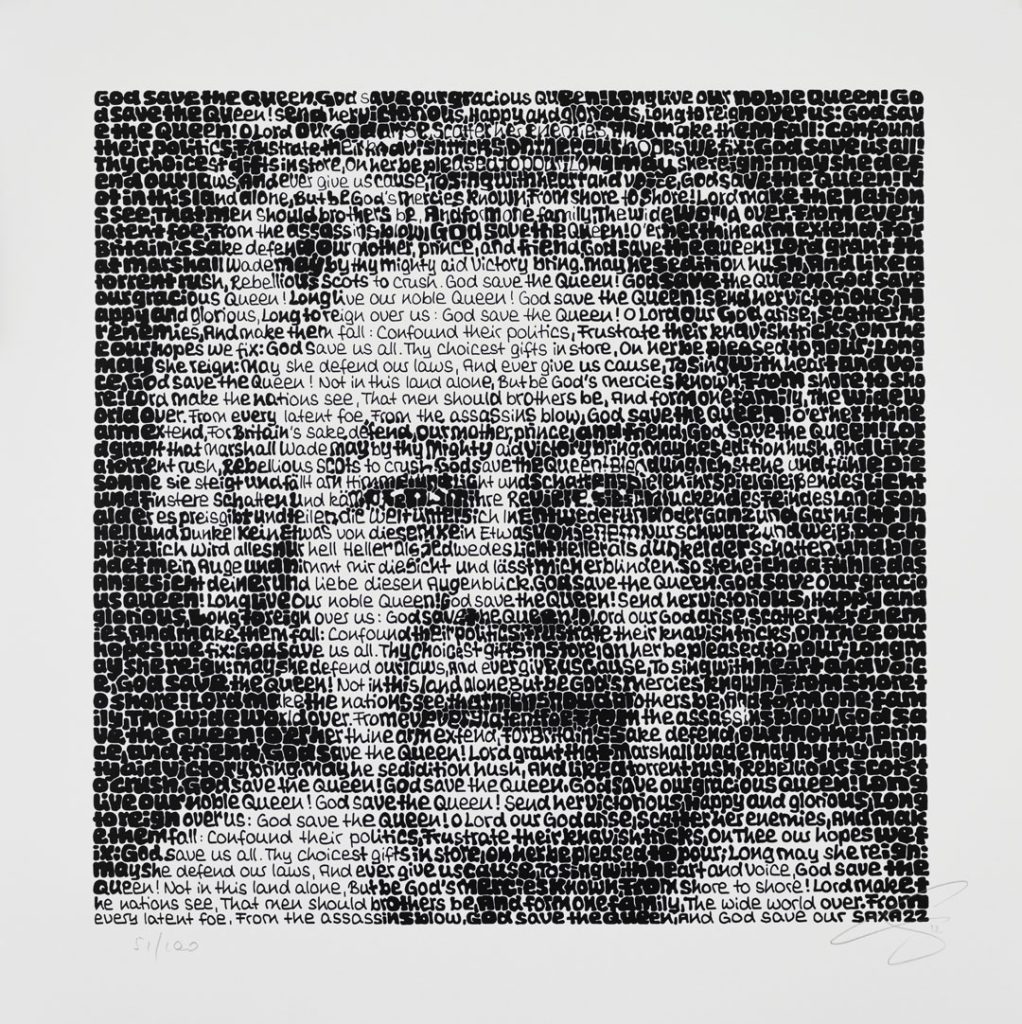 Saxa Wortmalerei: Queen Elizabeth I