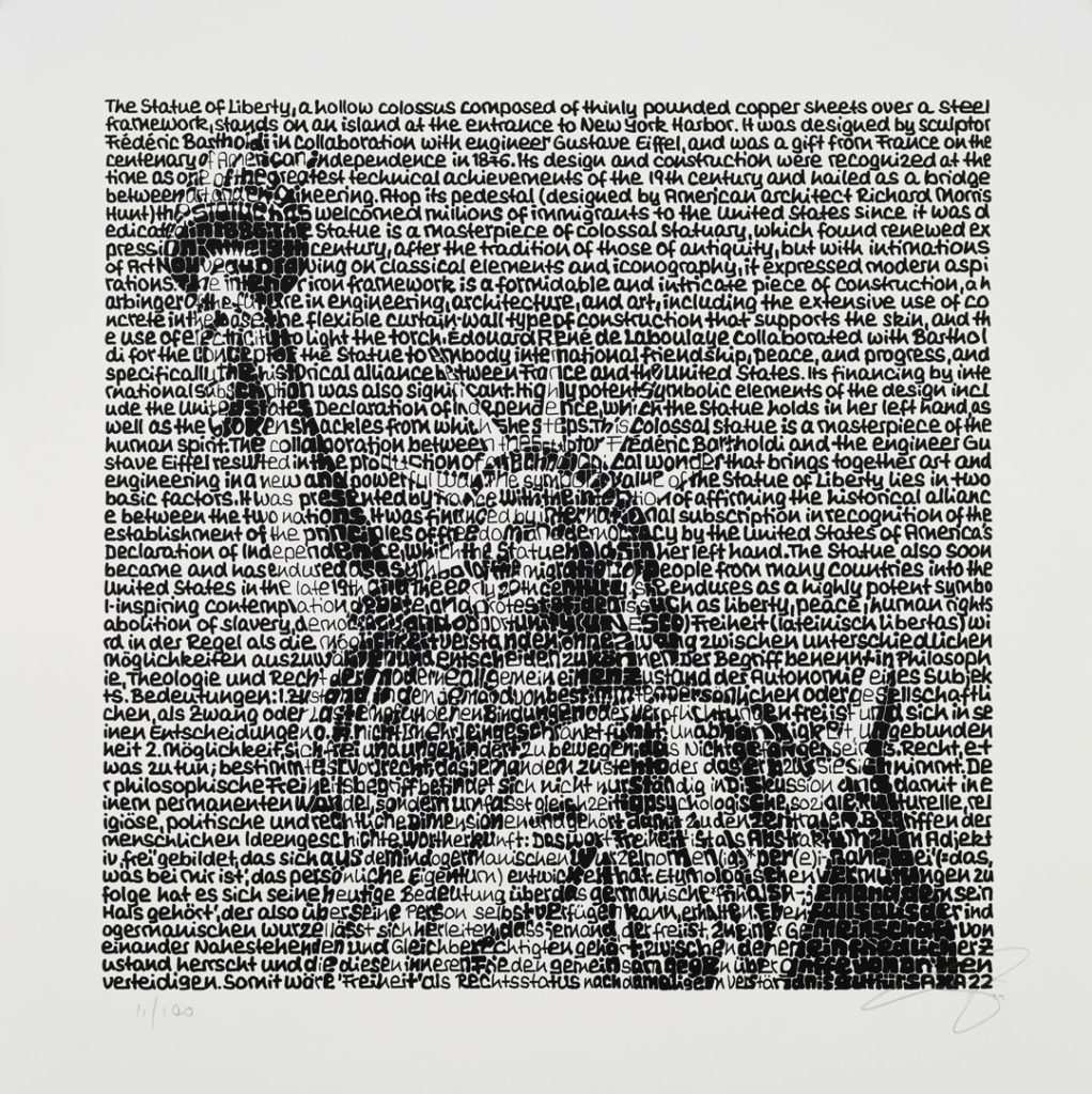 Saxa Wortmalerei: Statue of Liberty